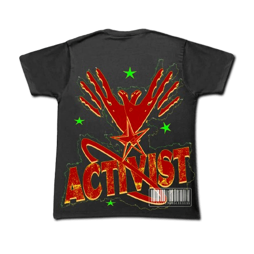 ACTIVIST BLACK T SHIRT - DIEBYACTIVIST